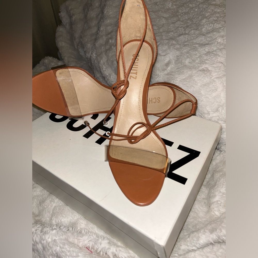 Schutz Women's Tan Strappy Sandals